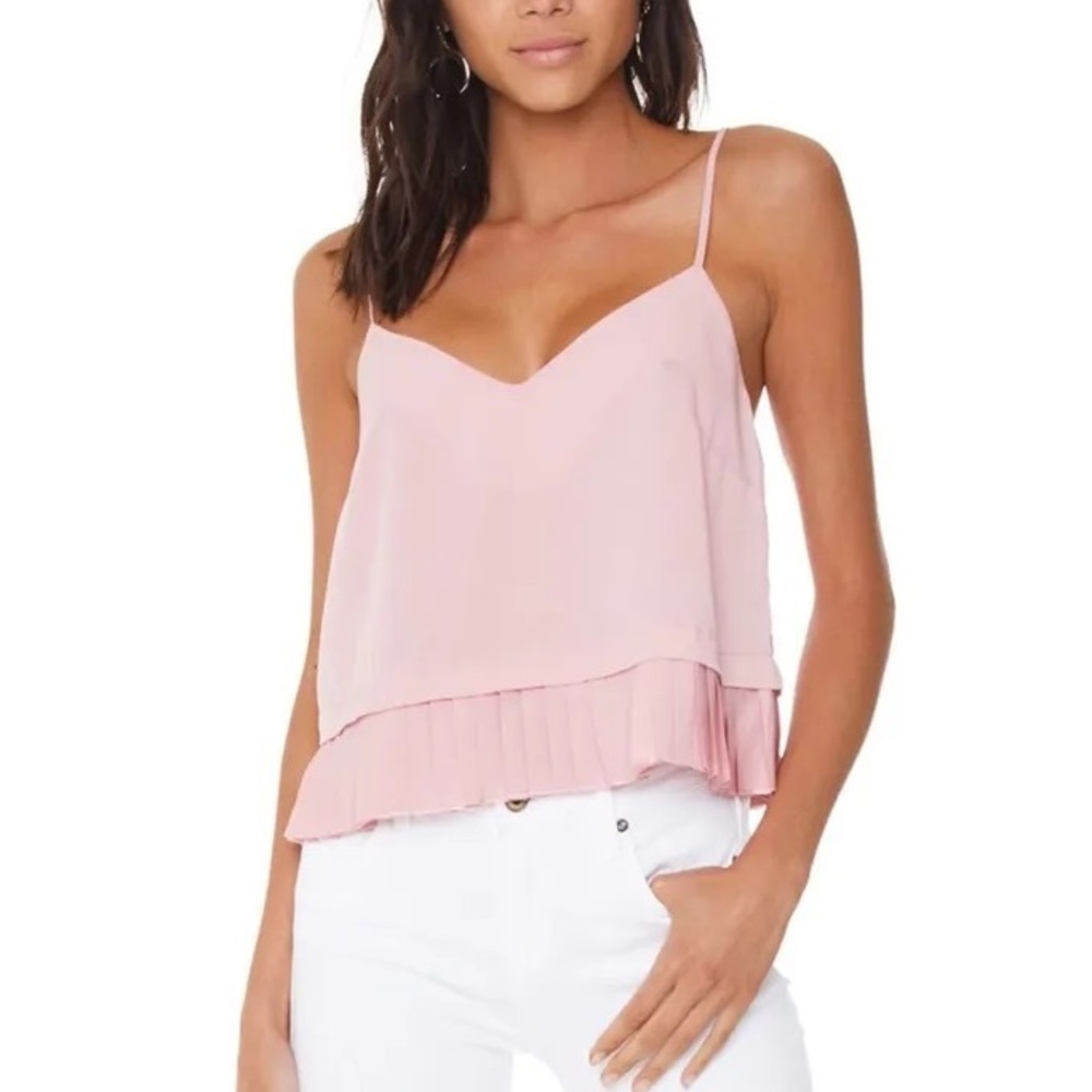 French Connection Classic Crepe Pleated Tank